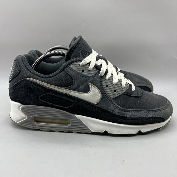 Nike Air Max 90 Premium Off-Noir Sneakers Men's Size 10 Black Gray Running Shoes